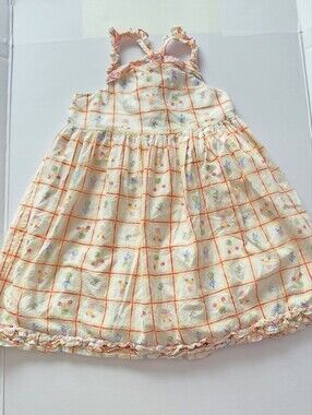 Cupcakes & Cashmere Sleeveless Yellow Plaid Floral Sundress